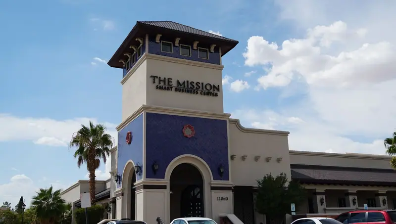 Exterior of The Mission Smart Business Center at 11860 Vista Del Sol Drive in East El Paso